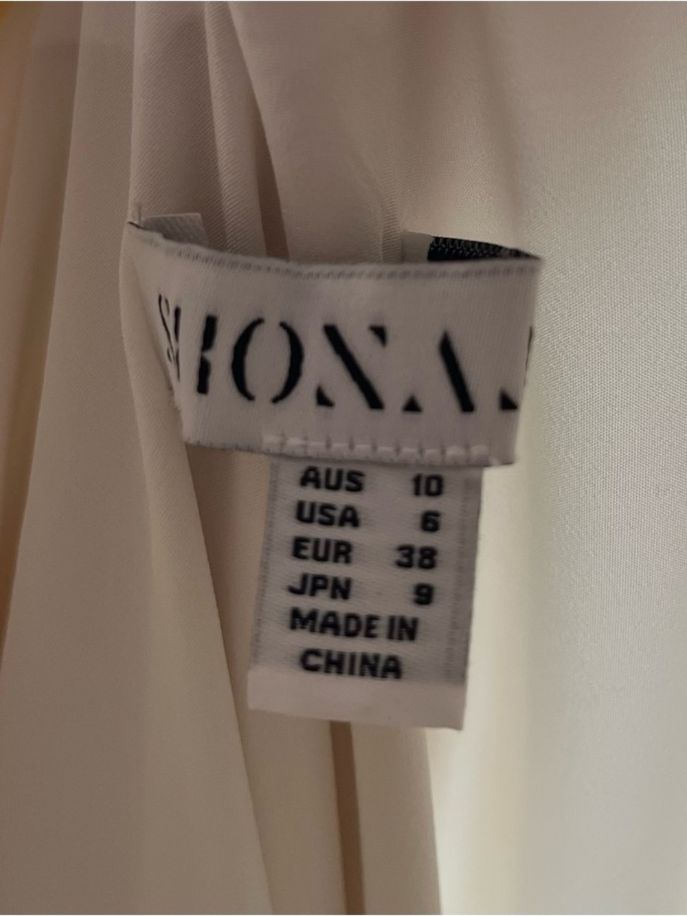 Shona Joy La Lune Cumulus Silk Backless Lace Split Maxi Dress in Ivory Size 6 - Picture 9 of 15